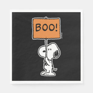 Serviette En Papier cacahuètes   Snoopy Boo !