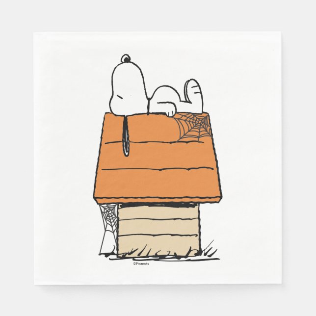 Serviette En Papier cacahuètes | Snoopy Halloween Nap (Devant)