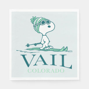 Serviette En Papier cacahuètes   Snoopy Vail Colorado