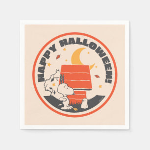 Serviette En Papier cacahuètes   Snoopy Vintage Peur Par Ghost