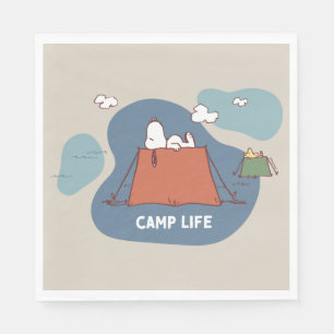 Serviette En Papier cacahuètes   Snoopy & Woodstock Camp Life