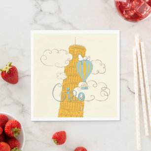 Serviette En Papier cacahuètes Snoopy & Woodstock Ciao