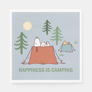 Serviette En Papier cacahuètes   Snoopy & Woodstock Tentes de pose