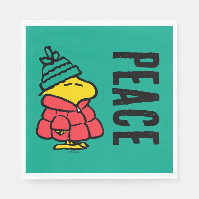 Serviette En Papier cacahuètes | Veste d'hiver de Woodstock Puffy (Devant)