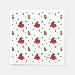 Serviette En Papier cacahuètes   Veste Snoopy Red Puffer