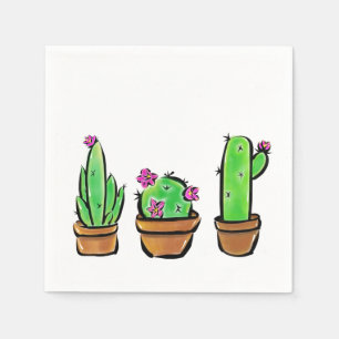 Serviette En Papier Cactus cactus cactus succulents
