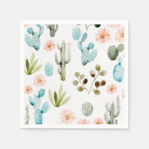Serviette En Papier Cactus Cocktail Napkins