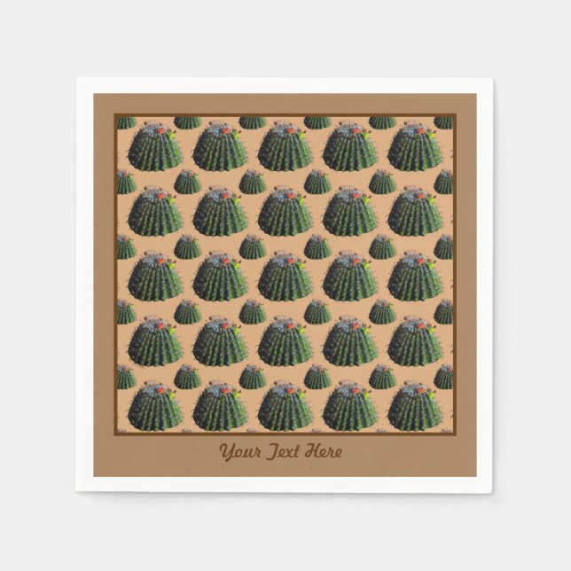 Serviette En Papier Cactus Papier serviettes (Devant)