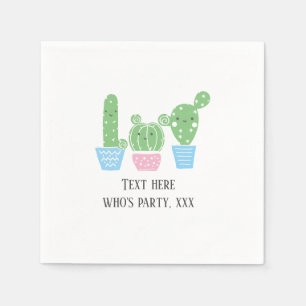 Serviette En Papier cactus, succulent, mignonette fiesta, mexicaine,