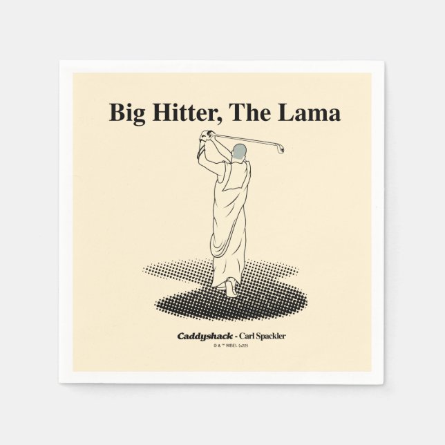 Serviette En Papier Caddyshack | Big Hitter, The Lama (Devant)