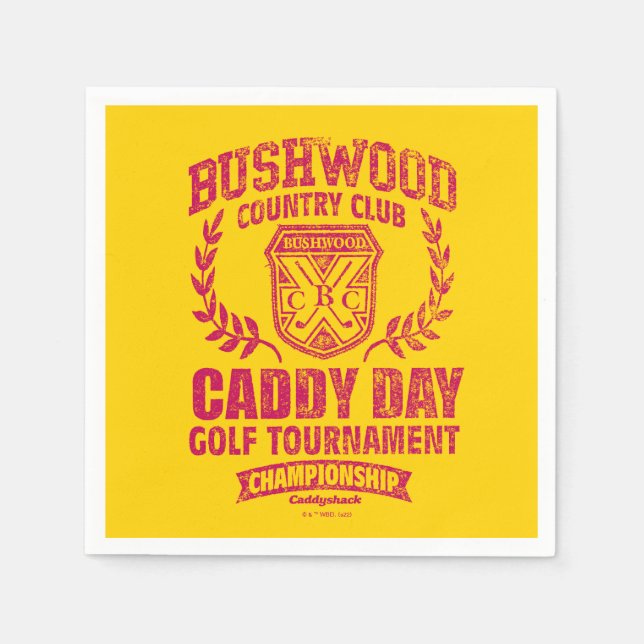 Serviette En Papier Caddyshack | Bushwood Country Club Caddy Day (Devant)