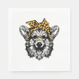 Serviette En Papier Cadeau à l'amant de chien de Corgi Funny