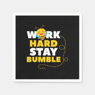Serviette En Papier Cadeau apiculteur | Beer Work Hard Stay Bumble