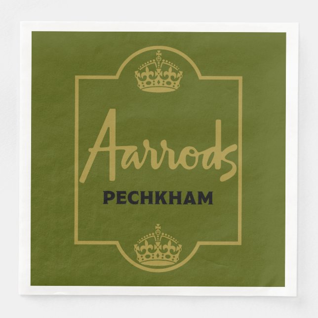 Serviette En Papier Cadeau classique britannique de nouveauté (Devant)