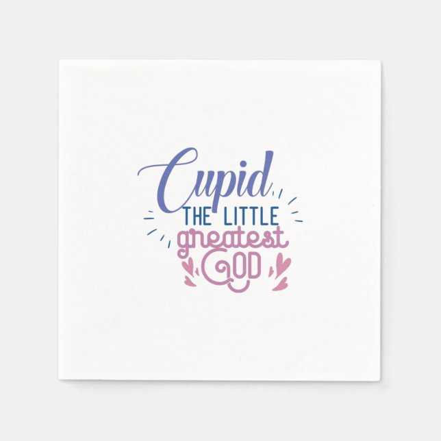 Serviette En Papier Cadeau Couple Le Petit Dieu Le Plus Grand (Devant)