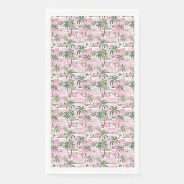 Serviette En Papier Cadeau d'anniversaire | J'adore l'océan (Devant)