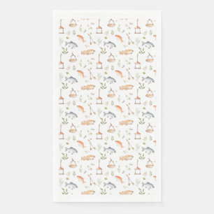 Serviette En Papier Cadeau d'anniversaire Pêche avec moi