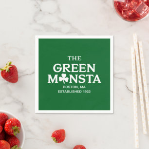Serviette En Papier Cadeau de baseball Green Monsta Boston Green Monst