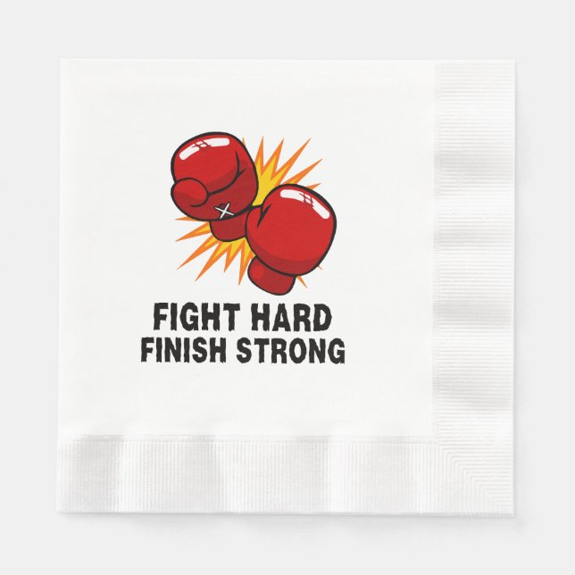 Serviette En Papier Cadeau de boxe  (Devant)