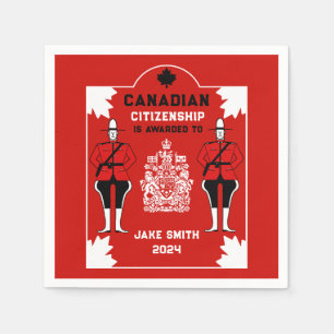 Serviette En Papier Cadeau de célébration de la citoyenneté canadienne