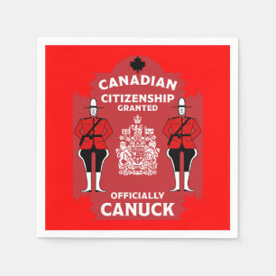 Serviette En Papier Cadeau de célébration de la citoyenneté canadienne