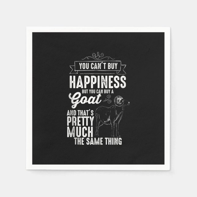 Serviette En Papier Cadeau de chèvre Lover (Devant)