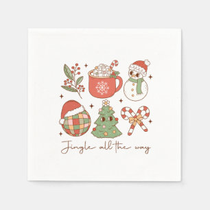 Serviette En Papier Cadeau de Noël : sonnez partout