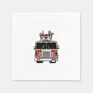 Serviette En Papier Cadeau de pompier de camion de pompiers de lutte c