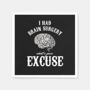 Serviette En Papier Cadeau De Sensibilisation À La Tumeur Cerveau J'Av