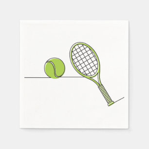 Serviette En Papier Cadeau de tennis de l'amant   de tennis