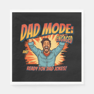 Serviette En Papier Cadeau fête des pères Mode papa