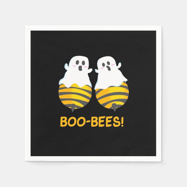 Serviette En Papier Cadeau Halloween | Boo Bees (Devant)
