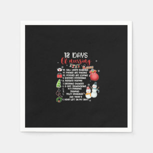 Serviette En Papier Cadeau Infirmière 12 Jours D'Infirmière