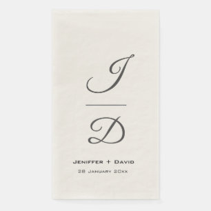 Serviette En Papier Cadeau personnalisé de mariage, de douche de marié