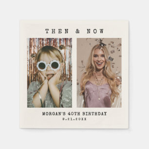 Serviette En Papier Cadeau personnalisé pour un anniversaire avec phot
