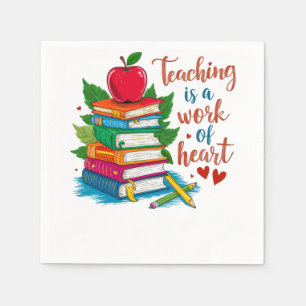 Serviette En Papier Cadeau pour Enseignant Enseigner est une affaire
