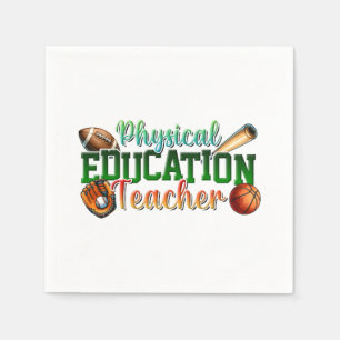 Serviette En Papier Cadeau pour enseignant Professeur d'éducation ph