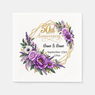 Serviette En Papier Cadeau pour le 50e anniversaire de mariage
