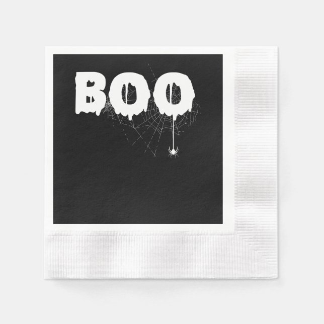 Serviette En Papier Cadeau Spider | Halloween Funny Effrayant Petit Ar (Devant)