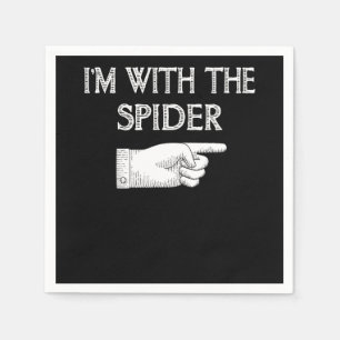 Serviette En Papier Cadeau Spider I'm With The Spider Costume Matchi