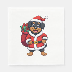 Serviette En Papier Cadeau Surprise Pomeranian