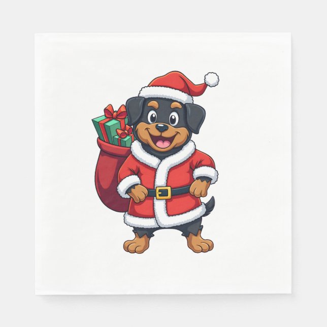 Serviette En Papier Cadeau Surprise Pomeranian (Devant)