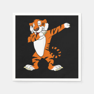Serviette En Papier Cadeau Tiger   Dabbing Cute Tiger Animal Party