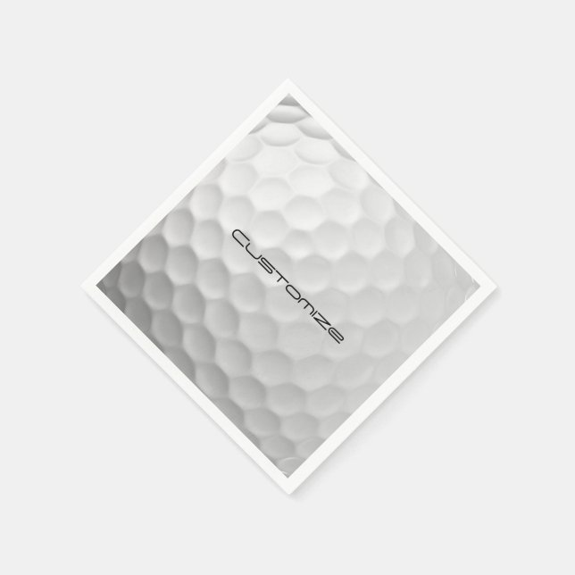 Serviette En Papier Cadeaux de balles de golf personnalisées de la sér (Coin)