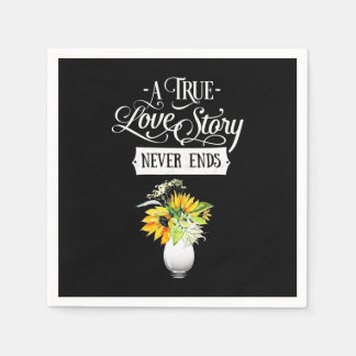 Serviette En Papier Cadeaux de mariage | Une véritable histoire d'amou