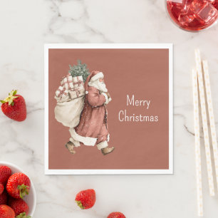 Serviette En Papier Cadeaux de Noël du Père Noël