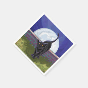 Serviette En Papier Cadeaux et accessoires de chat noir