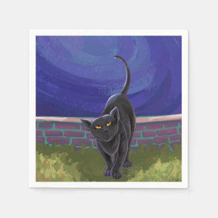 Serviette En Papier Cadeaux et accessoires de chat noir