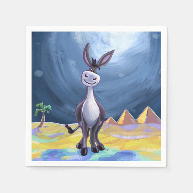 Serviette En Papier Cadeaux et accessoires Donkey (Devant)