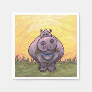 Serviette En Papier Cadeaux et accessoires Hippopotames